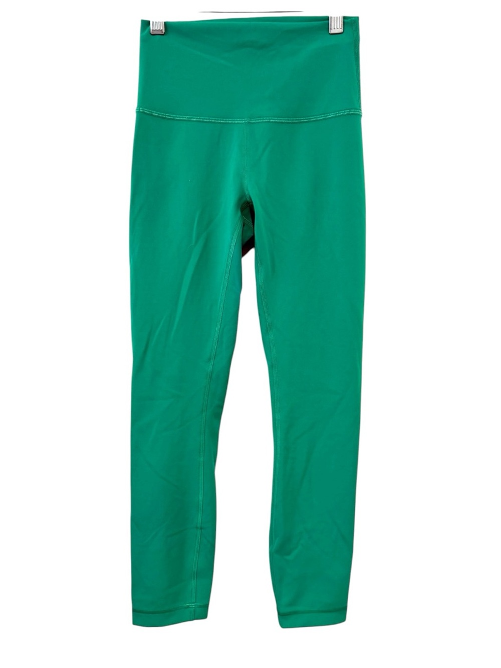 Lululemon Wunder Train High-Rise Crop 23” leggings in Maldives Green.